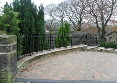 Walltop railings in Rochdale Manchester