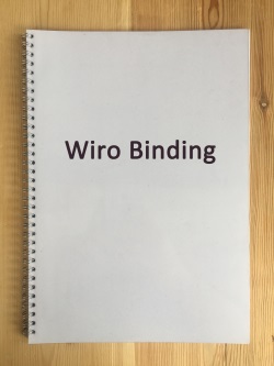 Wiro Binding Thesis and Dissertation Manchester